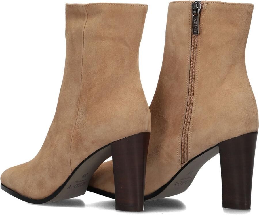 Notre-V 97436 Enkellaarsjes Enkelboots met rits Dames Beige - Foto 4