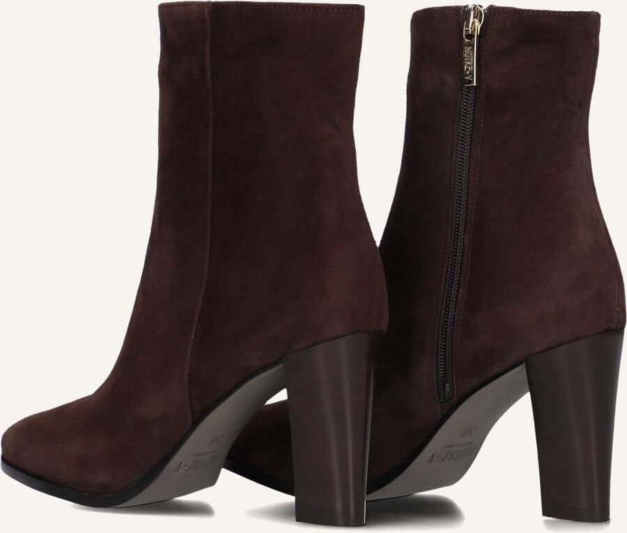Notre-V 97436 Enkellaarsjes Enkelboots met rits Dames Bruin - Foto 2