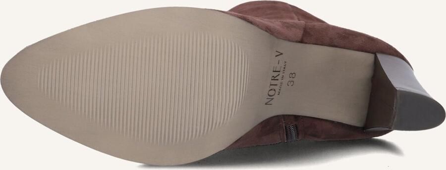Notre-V 97436 Enkellaarsjes Enkelboots met rits Dames Bruin - Foto 2
