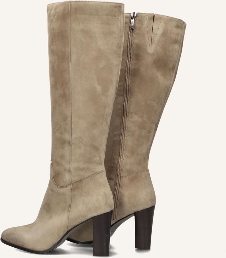 Notre-v Beige Leren Laarzen voor Herfst Winter