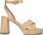 Strappy Sandals bruin Tinten Ao103 Sandalen Dames Camel - Thumbnail 2