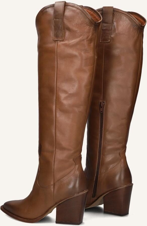 Bruin Tinten Aq291 Hoge laarzen Dames Cognac - Foto 3