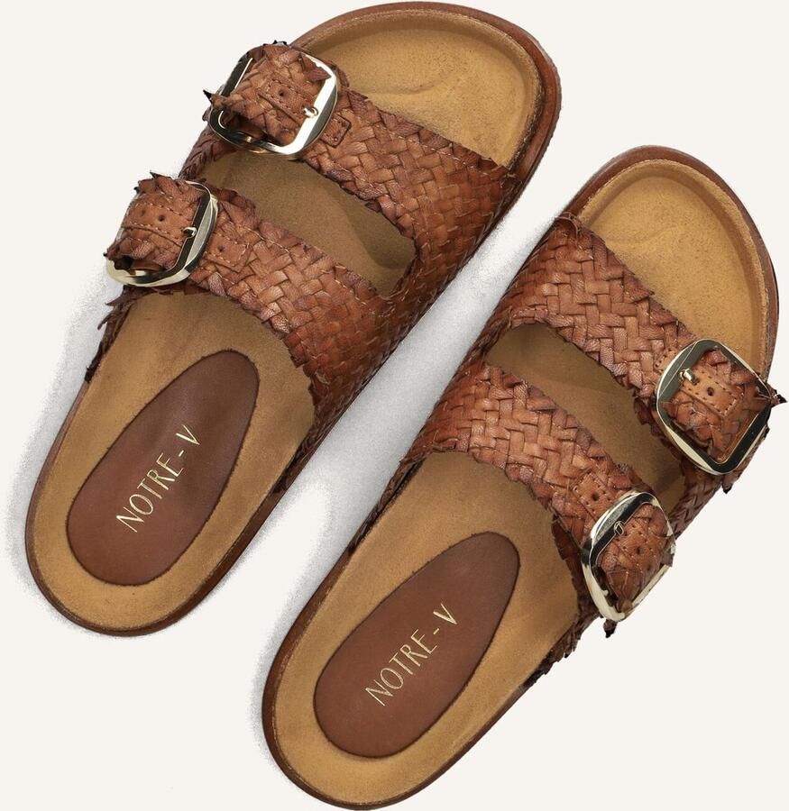 Notre-V As-14231 Slippers Dames Cognac - Foto 3