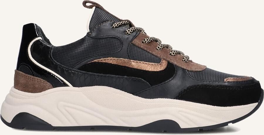 Notre-V Iva-30 Sneakers Dames Leren Sneaker Zwart