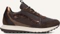 Notre-v Rylie-01 Suède Sneakers voor Vrouwen - Donkerbruin