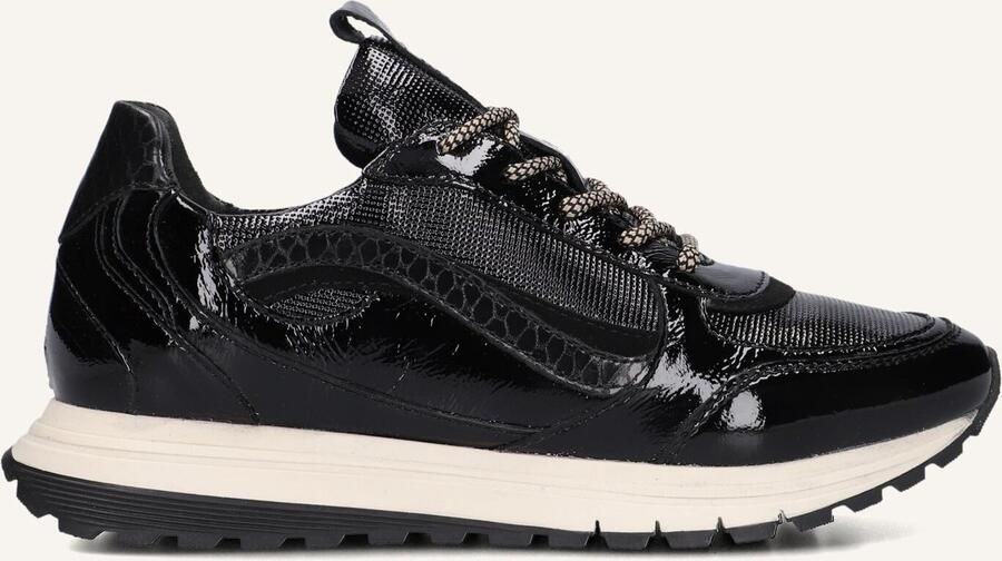 Notre-V Rylie-01 Sneakers Dames Leren Sneaker Zwart