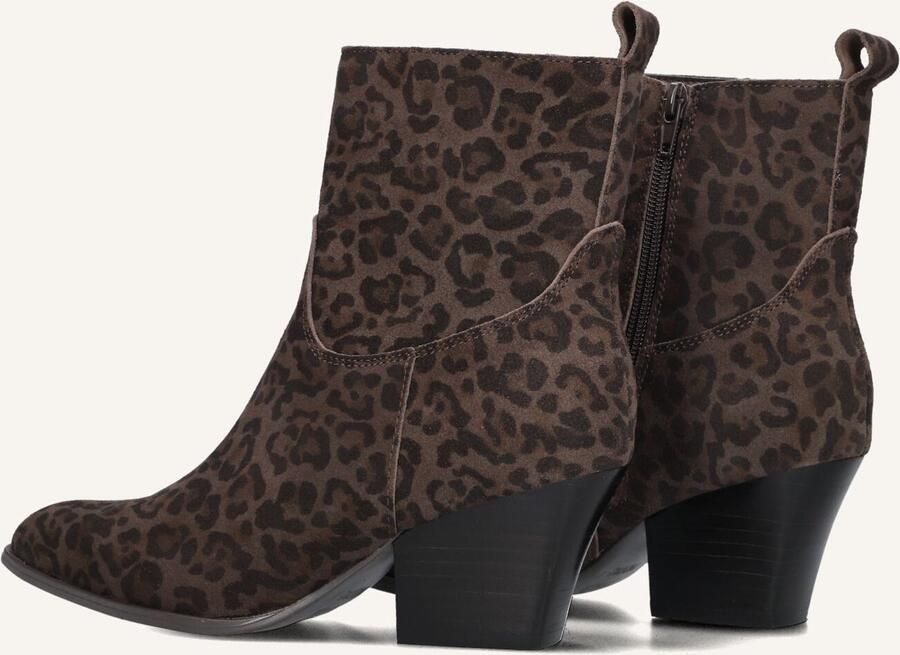 Notre-V Shn80672 Enkellaarsjes Enkelboots met rits Dames Bruin - Foto 2