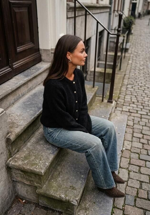 Notre-V Shn80672 Enkellaarsjes Enkelboots met rits Dames Bruin - Foto 5