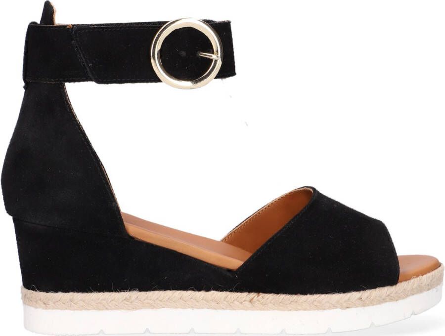 Notre-V As3272 Sandalen Met Sleehak Dames Zwart - Schoenen.nl