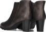 Notre-V Patricia-01 Enkellaarsjes Enkelboots met rits Dames Bruin - Thumbnail 2