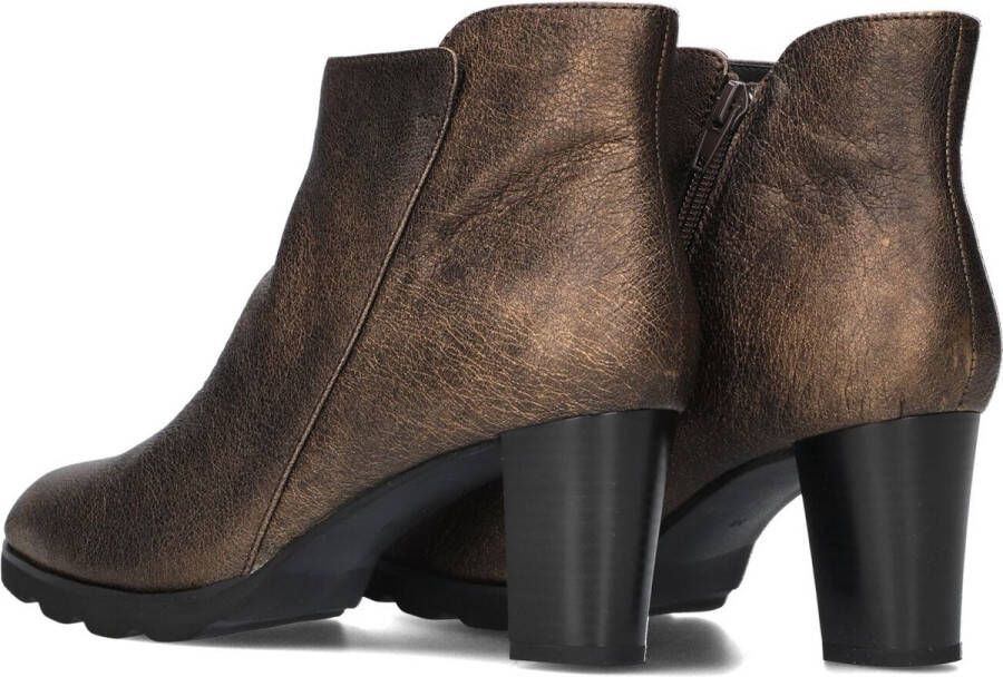Notre-V Patricia-01 Enkellaarsjes Enkelboots met rits Dames Goud