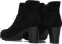 Notre-V Patricia-01 Enkellaarsjes Enkelboots met rits Dames Zwart - Thumbnail 2