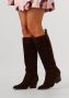 Notre-v Bruine leren laarzen voor herfst winter - Thumbnail 2