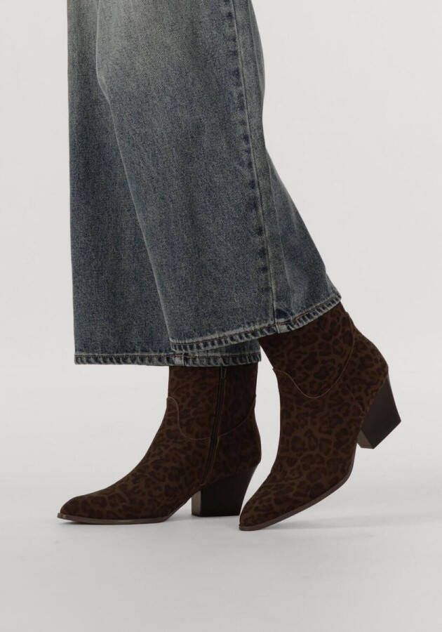 Notre-V Shn80672 Enkellaarsjes Enkelboots met rits Dames Bruin - Foto 2