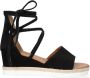 Strappy Sandals Z401 Sandalen Met Sleehak Dames Zwart - Thumbnail 2