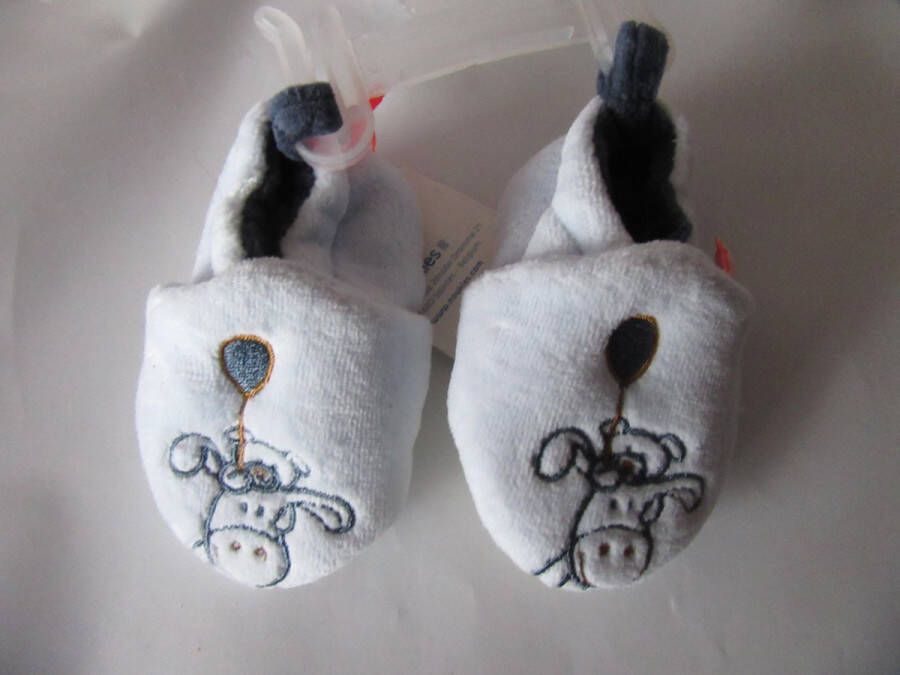 Noukie's Schoentjes Slofjes Paco Bleek blauw