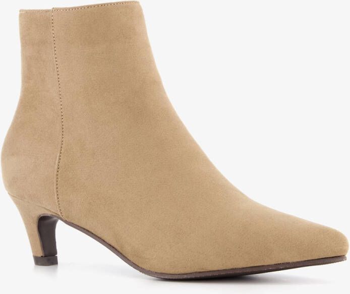 Nova dames enkellaarsjes beige