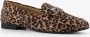 Nova dames loafers bruin luipaardprint - Thumbnail 1