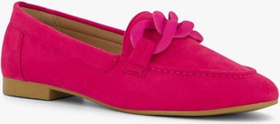 Nova dames loafers fuchsia roze