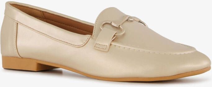 Nova dames loafers goudkleurig