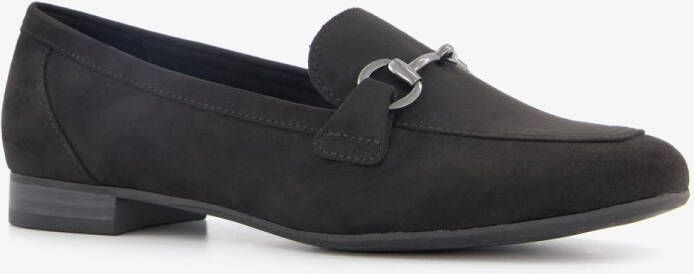 Nova dames loafers met gesp zwart