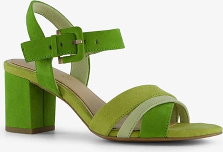 Nova dames sandalen met hak groen