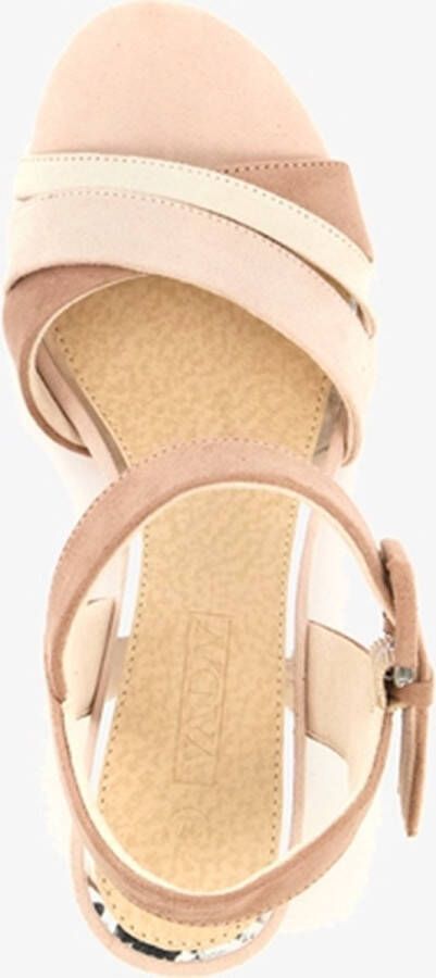 Nova dames sandalen met hak roze