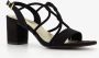 Nova dames sandalen met hak zwart - Thumbnail 1