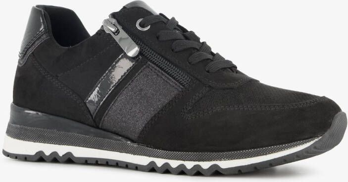 Nova dames sneakers met lak zwart Uitneembare zool