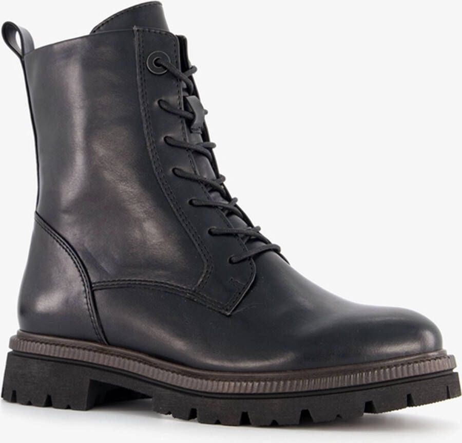 Nova dames veterboots zwart - Foto 1