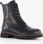 Nova dames veterboots zwart - Thumbnail 1