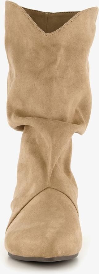 Nova dames slouchy laarzen beige