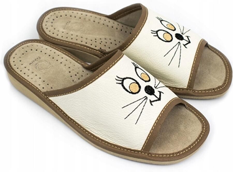 Nowo Comfortabele Dames Pantoffels met Profiel en Kattenprint