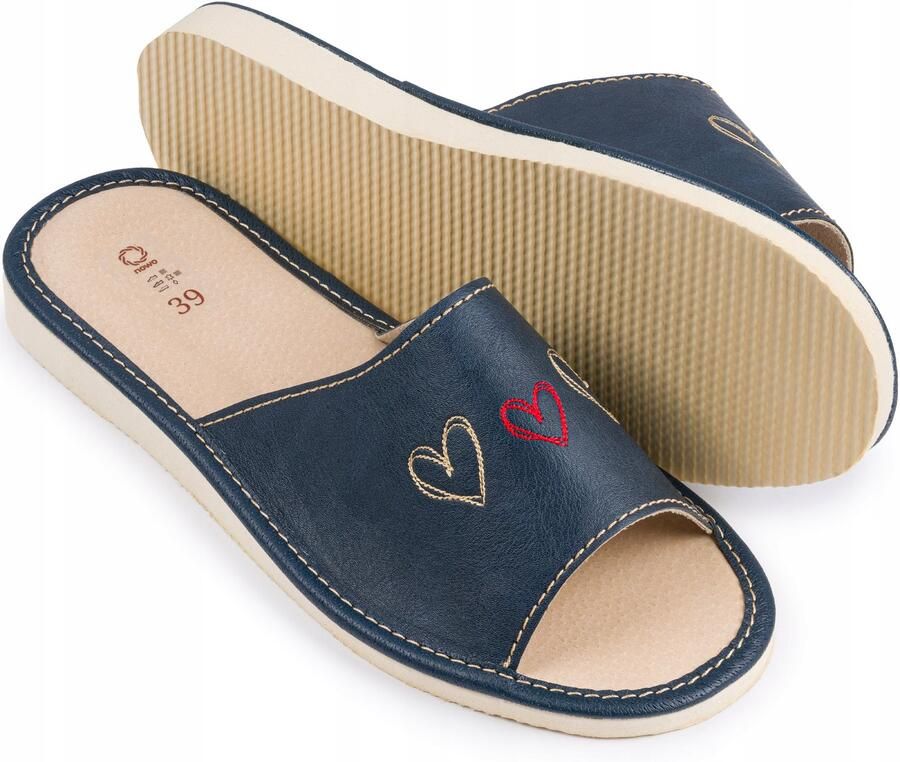 Nowo Dames Pantoffels Comfortabel Thuis Leer & Ademend