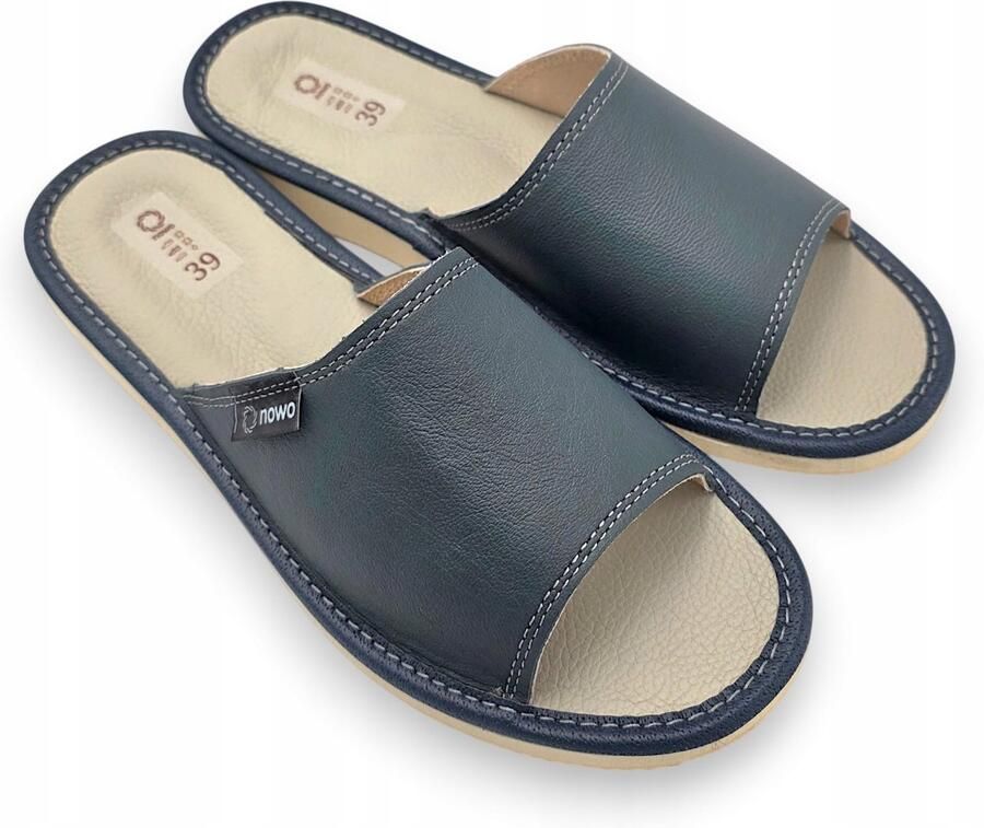 Nowo Dames Pantoffels Leer Natuurlijk Leer Comfortabel & Stijlvol