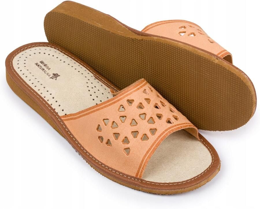 Nowo Dames Pantoffels van Echt Leer Comfortabele Huis Slipper