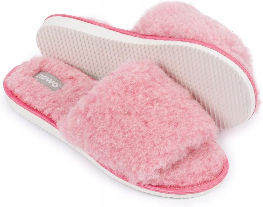 Nowo Dames Pantoffels Wol Natuurlijk Warm & Comfortabel
