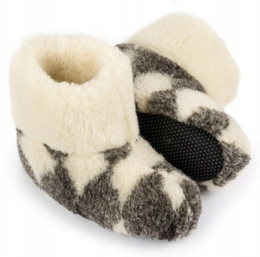 Nowo Dames Pantoffels Wol Ruit Warme Comfortabele Schoen