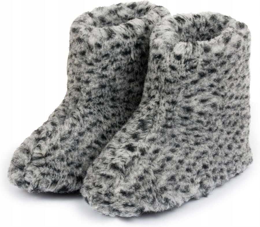 NOWO Dames Pantoffels Wol Warme Pantoffels met Wolvoering en Antislip