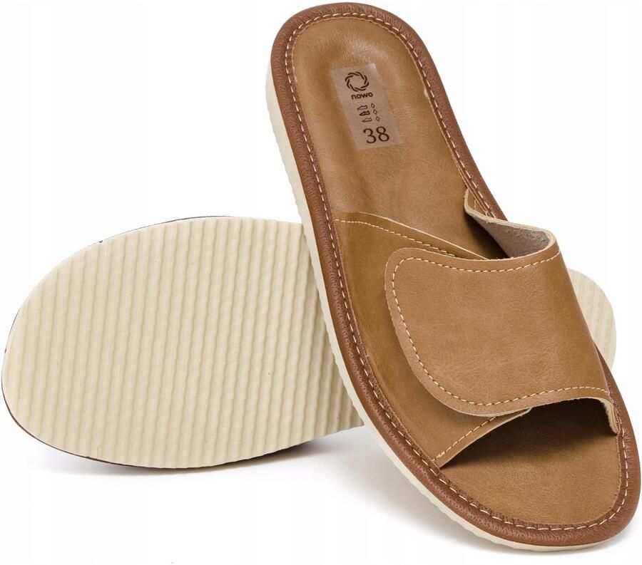 Nowo Dames Slippers Lichtgewicht Comfortabele Klittenband Schoen