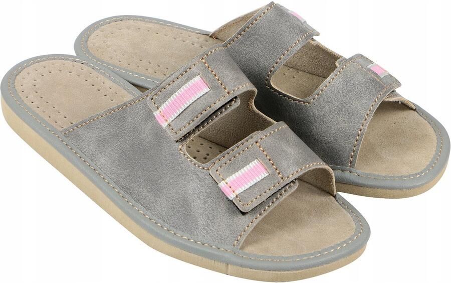Nowo Dames Slippers met Klittenband Verstelbare Wijdte Comfortabel Huis Schoenen
