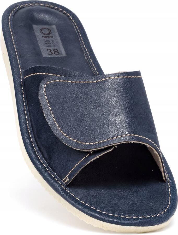 Nowo Damespantoffels met klittenband Comfortabele en verstelbare huisschoenen
