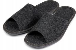 Nowo Dames pantoffels zwart filc Comfortabel en stijlvol