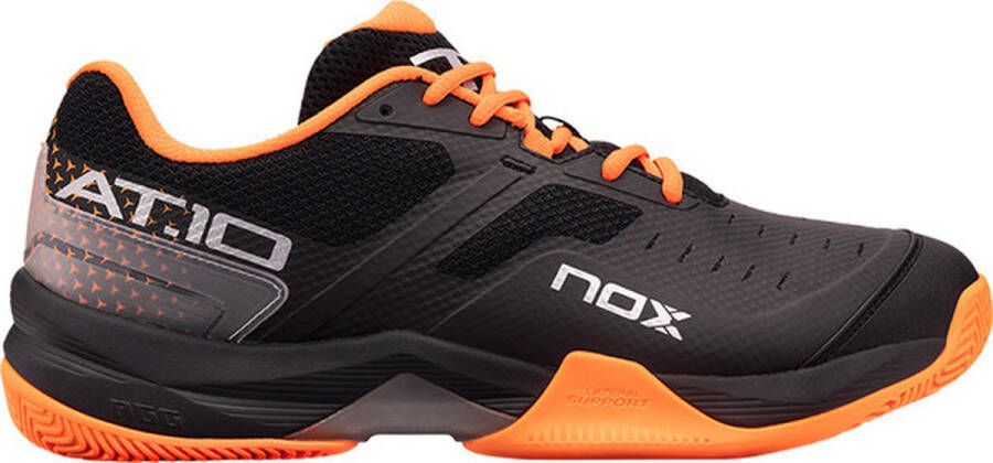 Nox AT10 Lux Heren Sportschoenen Padel Smashcourt Black Orange