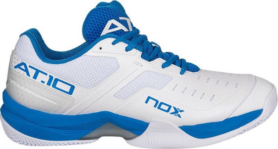 Nox AT10 Lux Heren Sportschoenen Padel Smashcourt White Blue