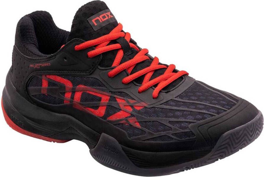 Nox AT10 Lux Heren Sportschoenen Padel Smashcourt Black Red - Foto 1