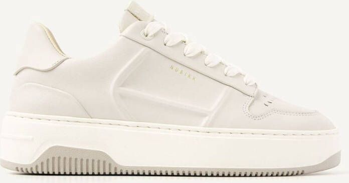 NUBIKK Lage Sneakers Dames Basket Cole Maat: 39 Materiaal: Leer Kleur: Wit