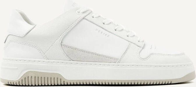 NUBIKK Lage Sneakers Heren Basket Court Maat: 44 Materiaal: Leer Kleur: Wit