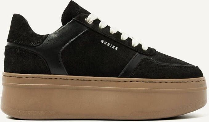 NUBIKK Lage Sneakers Dames Bayou Platform Maat: 40 Materiaal: Suède Kleur: Zwart