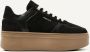 NUBIKK Lage Sneakers Dames Bayou Platform Maat: 40 Materiaal: Suède Kleur: Zwart - Thumbnail 1